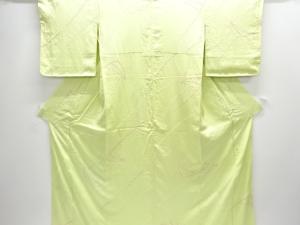 未使用品 絞り抽象枝葉模様小紋着物